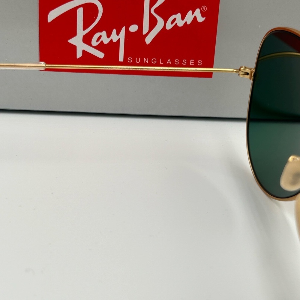 Ray-Ban Aviator Sunglasses RB3026 62-14mm Gold frame/Cyclamen Pink Flash 201 - Picture 8 of 10